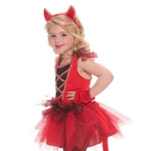 Living fiction devil diva toddler costume 2T NWT